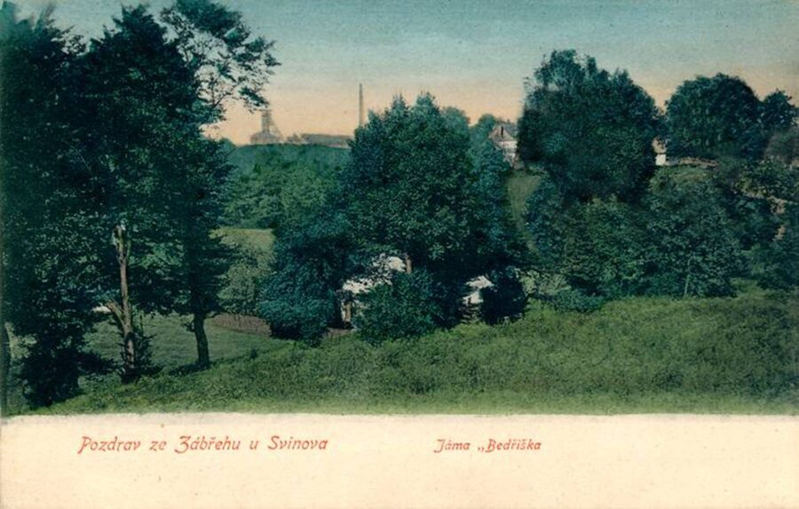 Phlednice s dolem Bedřich, okolo 1908. Foto: soukromý archiv autora.