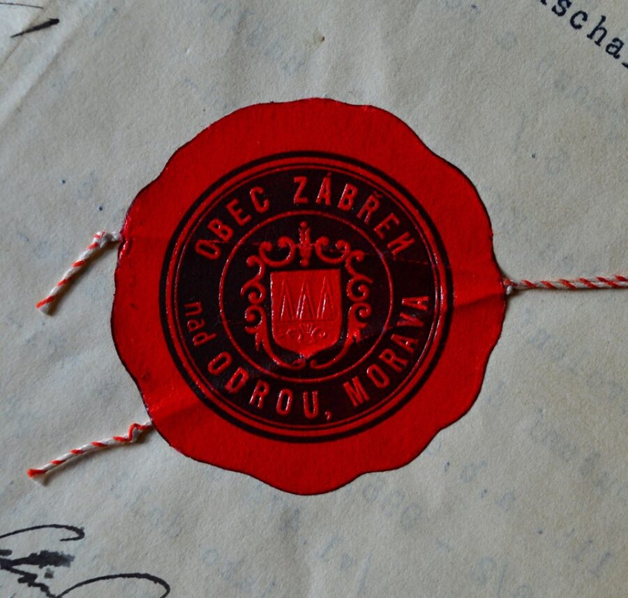 Snímek originálního otisku pečetidla z let 1904-1924. Foto: Archiv Vítkovice, a. s.