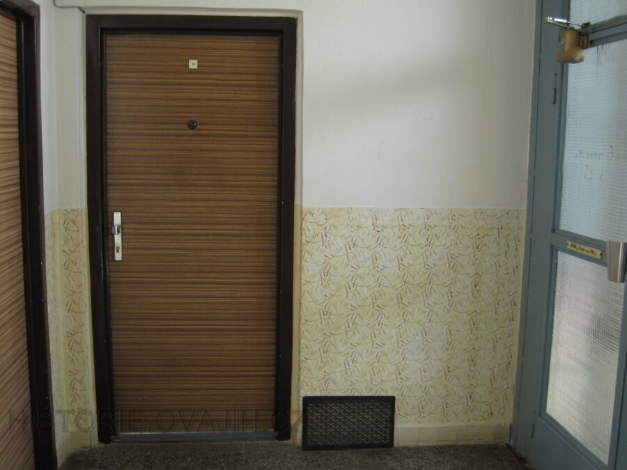 Skleněná výtahová šachta vpouští na chodbu dostatek světla