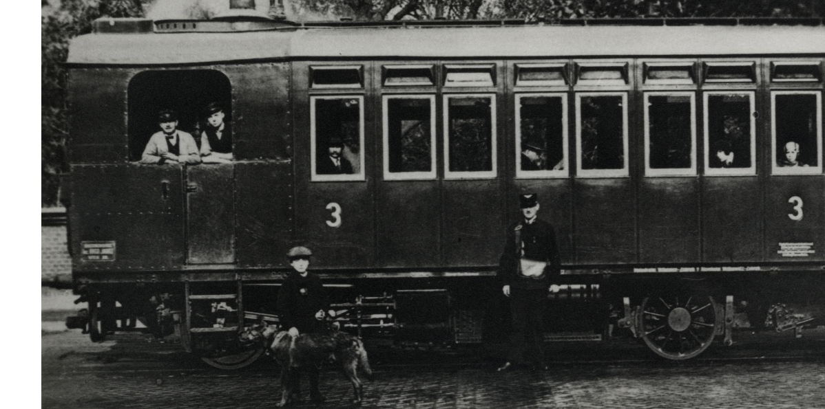 Dvounápravový vůz systém Ing. Janke na snímku okolo roku 1920.
